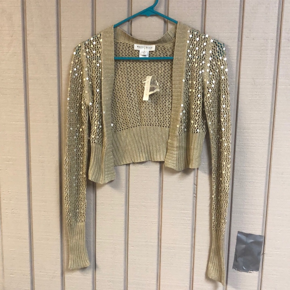 Gold Sequin Sweater